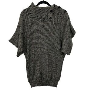 Grass Collection Cowl Neck Button Detail Sweater Size Medium